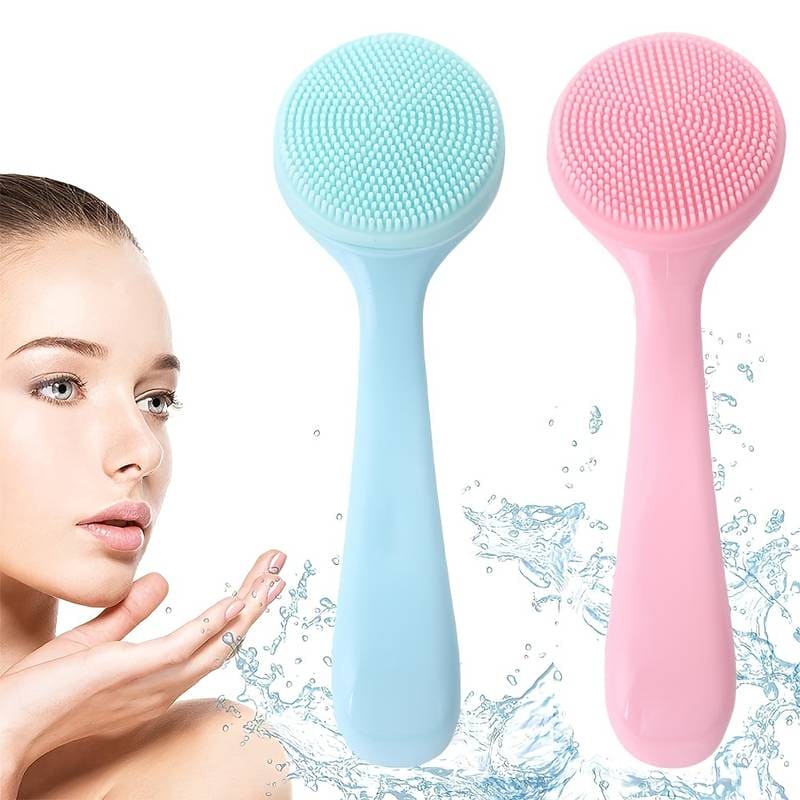 Silicon Facial Cleansing Brush, Soft Face Massage Wash Brush, Exfoliator Face Wash Scrub Cleanser Silicon Facial Cleansing Brush, Soft Face Massage Wash Brush, Exfoliator Face Wash Scrub Cleanser